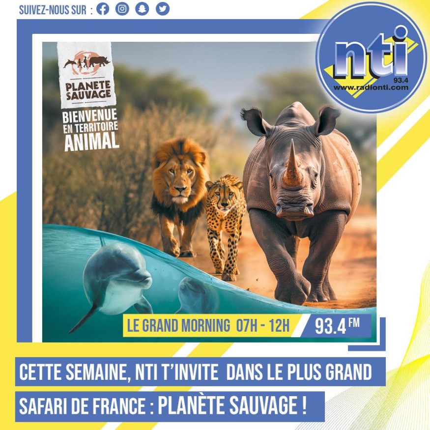 Cette semaine, Radio NTI t'invite à Planète Sauvage !