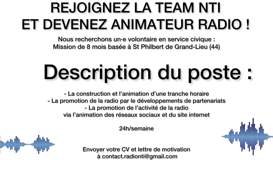 NTI recrute un Service Civique !